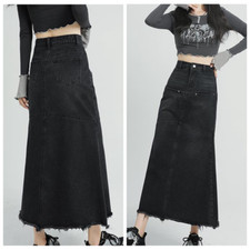 Damen fishtail jeansrock hohe - damen,