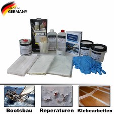 GfK-Reparatur-Set für Bootsbau uvm. | KS-GFK | Glasgewebe / Gelege + Epoxy uvm.