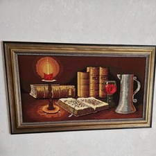 1 x eleganter Bilderrahmen 95cm x 55,5cm x4cm Holzrahmen Wandrahmen leer, gold