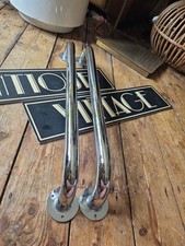 Paar alte Türgriffe Chrom Art