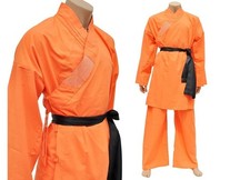 Shaolin kung robe orange - robe,