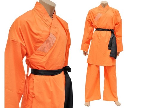 Shaolin kung robe orange - shaolin,