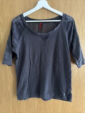 QS by s.Oliver T-Shirt Grau Anthrazit Gr. M