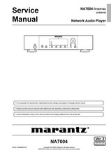 Service Manual-Anleitung für Marantz NA 7004 