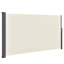 Seitenmarkise Sichtschutz Garten Blickschutz 300x160 cm Beige B-WARE