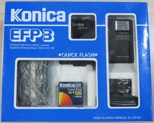 Konica EFP3 analoge Film Kamera schwarz 35mm neu unbenutzt von 1990 - Vintage