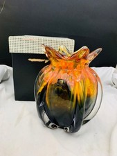 Amaryllis Braunglas Vase 16 cm