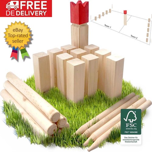 Wikinger spiel kubb - spiel, kubb-spiel-set