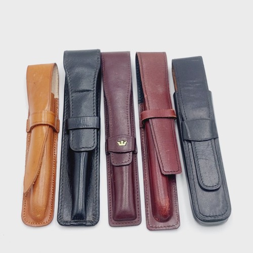 Leder etui schwarz - etui, 1