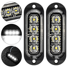 2x E8-LED LKW Begrenzungsleuchten 12V Positionsleuchten Anhänger Weiß 12V-24V