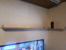 Selbstgebauter Schreibtisch mit Buchablage und Laptopauflage  zum Verkauf. 