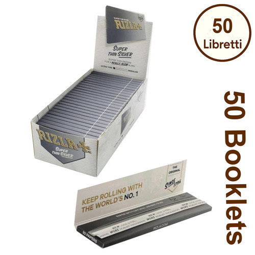 Cartine rizla argento corte - cartine,