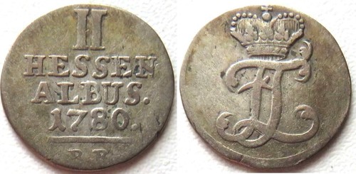 Hessen kassel albus 1780 - 2,