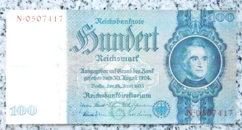 Banknote 100 reichsmark - banknote,