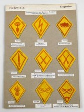 Schweiz, Sammlung Spezialistenabzeichen / Kragenabzeichen der Schweizer Armee " 