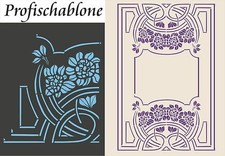 Schablone Jugendstilschablone