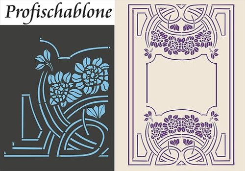 Schablone jugendstilschablone - schablone,