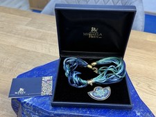 Vintage Michaela Frey  Collier, Kette mit Anhänger vergoldet / Mit Etui