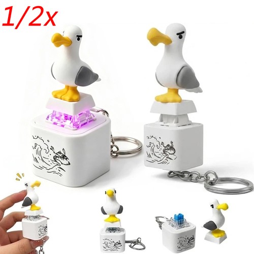 Seagull mine keychain - seagull, keychain,button