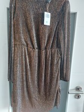 Cocktailkleid/Abendkleid Glitzer  Silber/Gold Neu mit ETIKETT GR.L