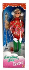 1995 Caroling Fun Christmas Barbie Puppe / Special Edition / Mattel 13966, NrfB