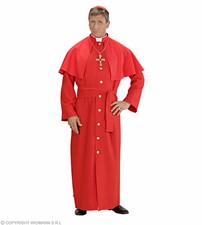 Kardinal Kostüm rot Gr. M - 3XL  Priester Männer Kirche Verkleidung