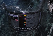 Takachi Helmvisier Iridium Rainboe(74) FLAT neu Anti Scratch Visor
