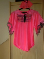 Faschingskostüm Schmetterling Gr. 140 für Mädchen, rosa, kurzärmlig