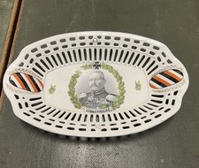 Patriotischer Porzellan Gedenkteller Hindenburg 1.Wk Schale