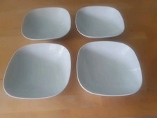 4x IKEA  Suppenteller Teller tief eckig weiß 20x20 cm Värdera 365 - 20726