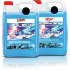 2x 5 L LITER SONAX ANTIFROST MIT KLARSICHT -18°C CITRUS DUFT SCHEIBENWASCHANLAGE