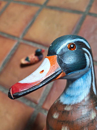 Handbemalte holz ente - handbemalte, holz-ente