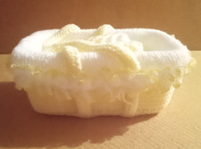 Puppen gelb & weiß längliche