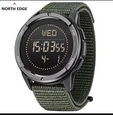 North Edge Alps  Tactical Digitale Quarzuhr mit Kompass & Wasserdicht 