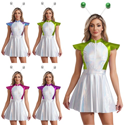 Damen alien kostüm weltall - damen,