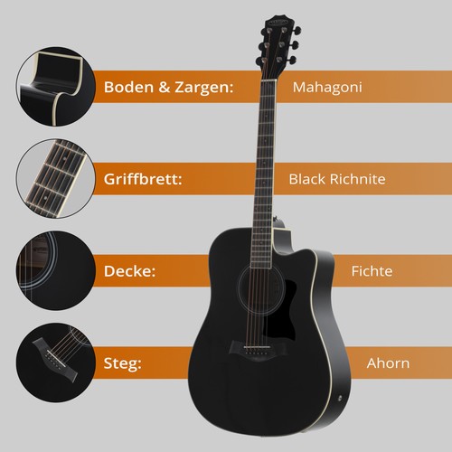 Western dreadnought gitarre - western,