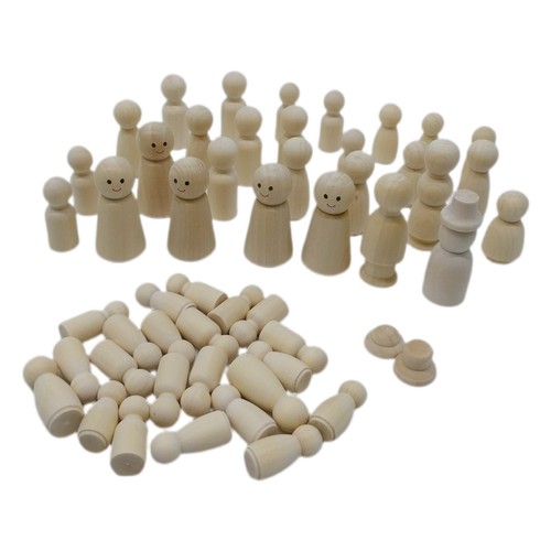 Enutrof holzfiguren 50stk - holzfiguren,