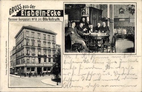 Hannover eisbein ecke - ak, eisbein-ecke