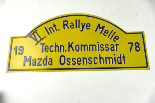 Rallye schilder blechschild - schilder,