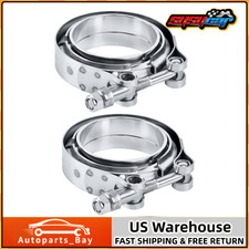 2x V Band Schelle Edelstahl 76