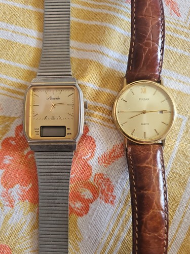 Vintage pulsar quartz - quartz, +