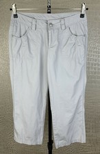 STREET ONE Damen Gr. 34 (36) Sommerhose Greta Shorts Bermudas Capri hellgrau 506