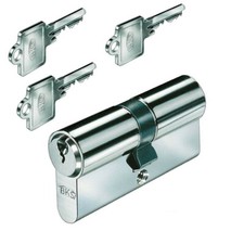 BKS8812 Profilzylinder Schließzylinder Türschloss Zylinder Not-Gefahrenf. 3Schl.