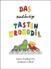 Das vierhändige Tastenkrokodil. The Four-Handed Keybord Crocodile: Leichte Klavi