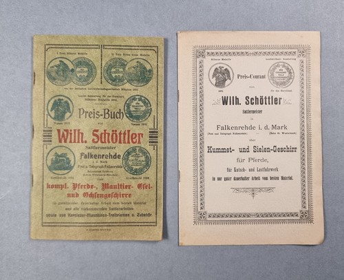 Rare sattler konvolut - sattler, wilh