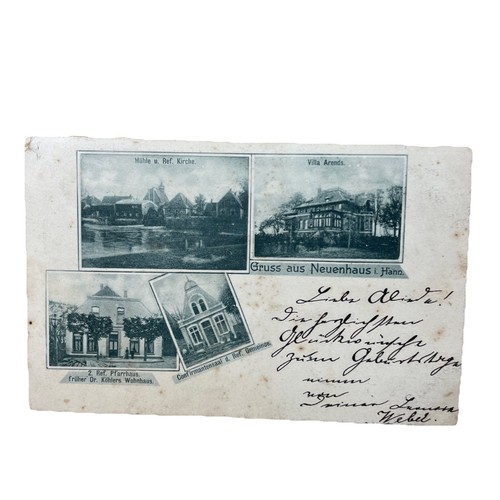 Postkarte neuenhaus pfarrhaus - neuenhaus,
