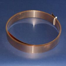 Bronzeblech CuSn6 Bronze Blech Band 42 mm Breite x 0,6 mm Dicke, ca. 3m lang
