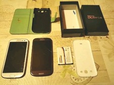 2 X Stück  Samsung Galaxy S3  GT-I9300 Defekt Teilespender Platine Kamera Handy 