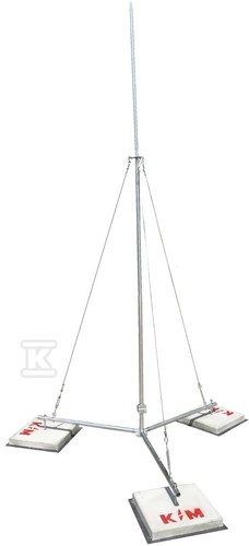 Alu mast auf dreibein - 4m, alu-mast