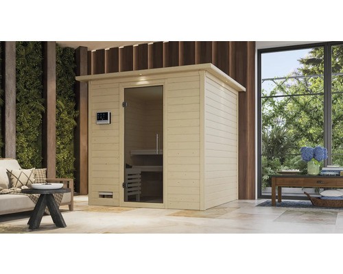 Massivholzsauna karibu wojave - massivholzsauna,